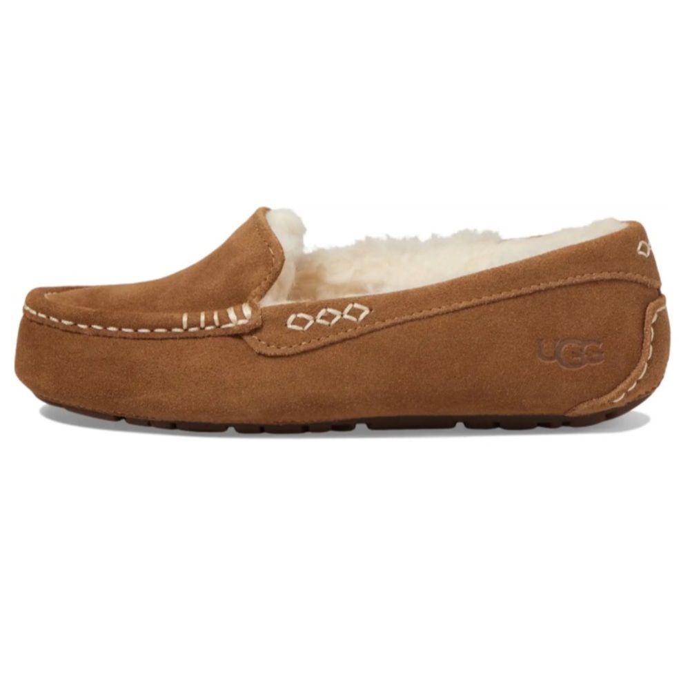 New / UGG~Tan Suede Loafers / Ansley Slipper~Ultimate In Luxury & Comfort - Picture 2 of 16